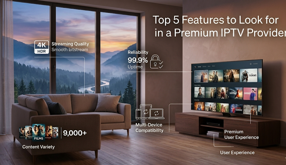 Top 5 Features to Look for in a Premium IPTV Provider